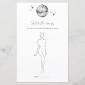 Skizzen Das Brautparty der Dress Disco Ball (Vorderseite)