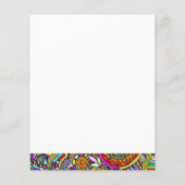 Skizzen Fantasy Art - Abstrakte Blume 1 (Rückseite)