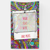 Skizzen Fantasy Art - Abstrakte Blume 1 Banner (Vertikal)