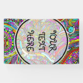 Skizzen Fantasy Art - Abstrakte Blume 1 Banner (Horizontal)