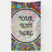 Skizzen Fantasy Art - Abstrakte Blume 1 Banner (Vertikal)