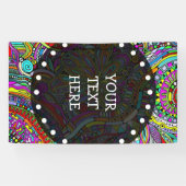 Skizzen Fantasy Art - Abstrakte Blume 1 Banner (Horizontal)