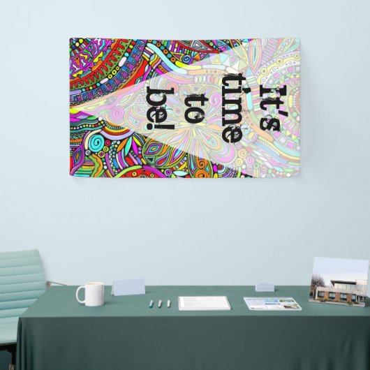 Skizzen Fantasy Art - Abstrakte Blume 1 Banner (Messeveranstaltung)