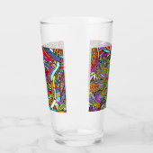 Skizzen Fantasy Art - Abstrakte Blume 1 Glas (Links)