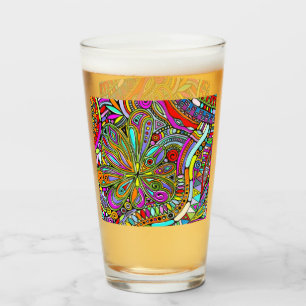 Skizzen Fantasy Art - Abstrakte Blume 1 Glas