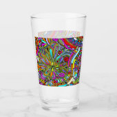 Skizzen Fantasy Art - Abstrakte Blume 1 Glas (Vorderseite)