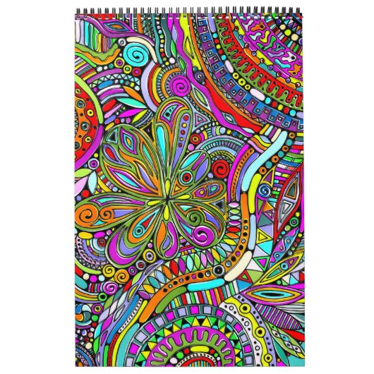 Skizzen Fantasy Art - Abstrakte Blume 1 Kalender (Titelbild)