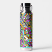 Skizzen Fantasy Art - Abstrakte Blume 1 Trinkflasche (Vorne)