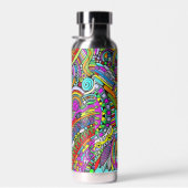 Skizzen Fantasy Art - Abstrakte Blume 1 Trinkflasche (Rechts)