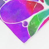 Skizzen Fantasy Art - Abstrakte Blume 2 Fleecedecke (Ecke)