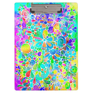 Skizzen Fantasy Art - Abstrakte Blume 2 Klemmbrett