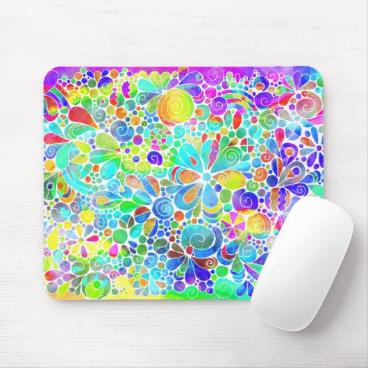 Skizzen Fantasy Art - Abstrakte Blume 2 Mousepad (Mit Mouse)
