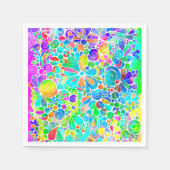 Skizzen Fantasy Art - Abstrakte Blume 2 Serviette (Vorderseite)