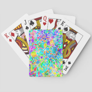 Skizzen Fantasy Art - Abstrakte Blume 2 Spielkarten