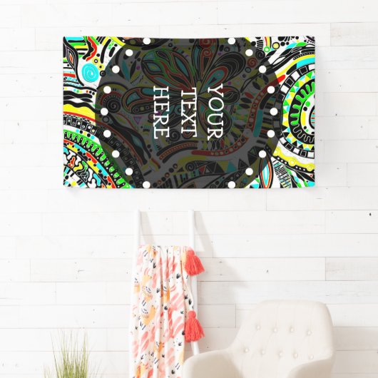 Skizzen Fantasy Art - Abstrakte Blume 3 Banner (Insitu)