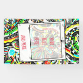 Skizzen Fantasy Art - Abstrakte Blume 3 Banner (Horizontal)