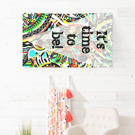 Skizzen Fantasy Art - Abstrakte Blume 3 Banner (Insitu)