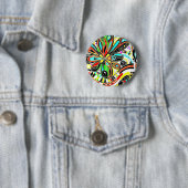 Skizzen Fantasy Art - Abstrakte Blume 3 Button (Beispiel)