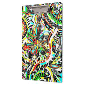 Skizzen Fantasy Art - Abstrakte Blume 3 Klemmbrett (Links)