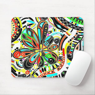 Skizzen Fantasy Art - Abstrakte Blume 3 Mousepad