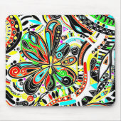 Skizzen Fantasy Art - Abstrakte Blume 3 Mousepad (Vorne)