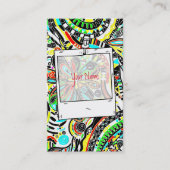 Skizzen Fantasy Art - Abstrakte Blume 3 Visitenkarte (Vorderseite)