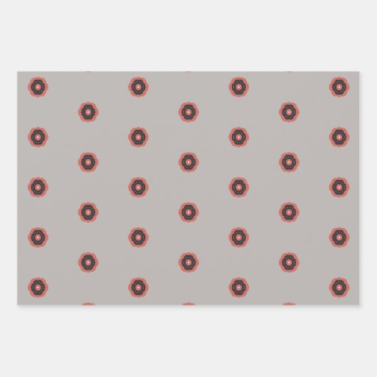 Skizzen für Rosa und Grau Geschenkpapier Set (Vorderseite 3)