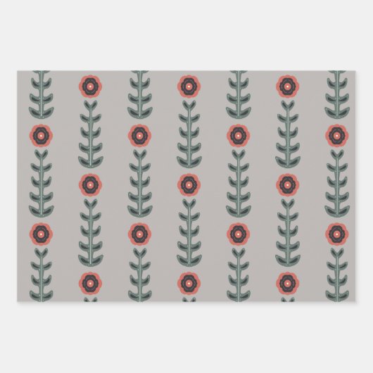 Skizzen für Rosa und Grau Geschenkpapier Set (Vorderseite 2)