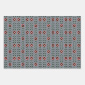 Skizzen für Rosa und Grau Geschenkpapier Set (Vorderseite)