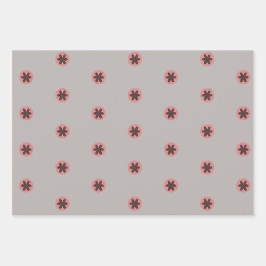 Skizzen für Rosa und Grau Geschenkpapier Set (Vorderseite 3)