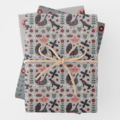 Skizzen für Rosa und Grau Geschenkpapier Set (Beispiel)