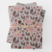 Skizzen für Rosa und Grau Geschenkpapier Set (Beispiel)