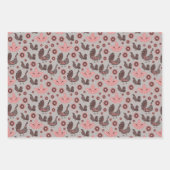 Skizzen für Rosa und Grau Geschenkpapier Set (Vorderseite)