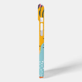 Skizzen und Doodles auf bunten Formen Case-Mate iPhone Hülle (Rückseite / Links)