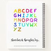 Skizzen und Gedanken-Notebook Notizblock (Rückseite)