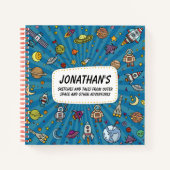 Skizzen und Geschichten aus dem Weltraum Notizblock (Vorderseite)