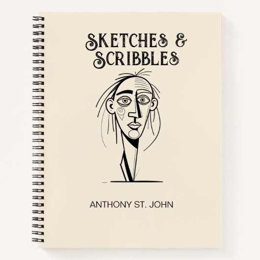 Skizzen und Scribbles für Notebooks Notizblock (Vorderseite)