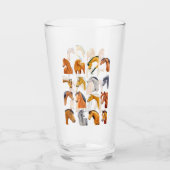 Skizzen von Pferden Glas (Vorderseite)