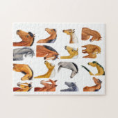 Skizzen von Pferden Puzzle (Horizontal)
