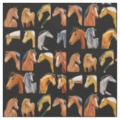 Skizzen von Pferden Stoff (Nahaufnahme)