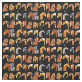 Skizzen von Pferden Stoff