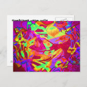 Skizzen wild gegangen postkarte (Vorne/Hinten)