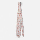 Skizzenbeeren Winterbiege Terrakota Krawatte (Vorderseite)