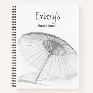 Skizzenbuch für Künstler mit eigenem Kunstwerk Notizblock