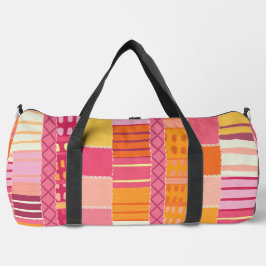 Skizzenbuch-Marken - Texturierte mehrfarbige Strei Duffle Bag