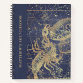 Skizzenbuch mit Namen Notizblock (Vorderseite)