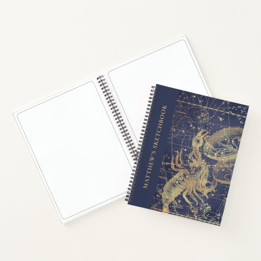 Skizzenbuch mit Namen Notizblock (Innenseite)