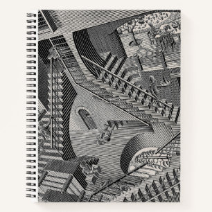 Skizzenbuch - optische Täuschung  Notizblock