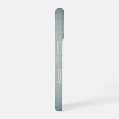 Skizzendesign - Gemalter Metallschau Skier - Text  iPhone 16 Hülle (Rechte Seite)