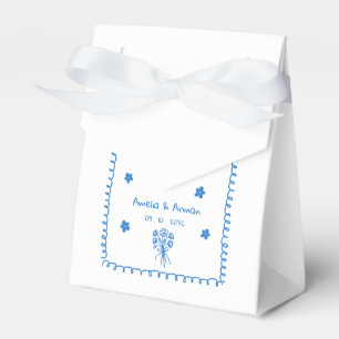 Skizzenhafte Kritzelei Save-the-Date Geschenkschachtel